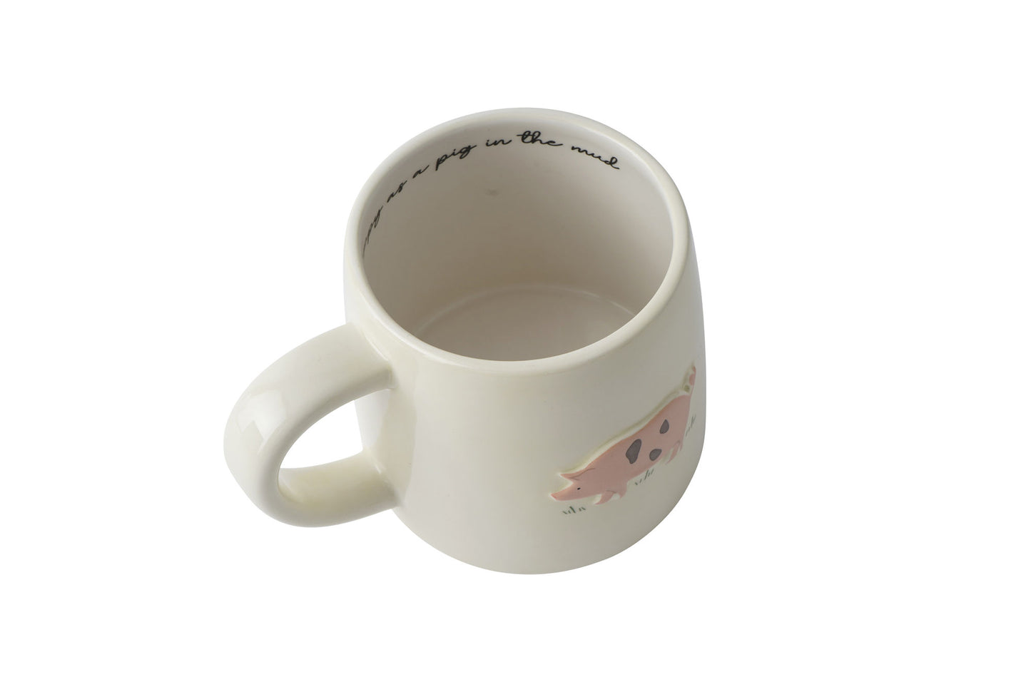 Bramble Farm Pig Stoneware Mug | Gift Boxed | Artisan Coffee & Tea Cup | Rustic Farmhouse Design | Ideal Gift