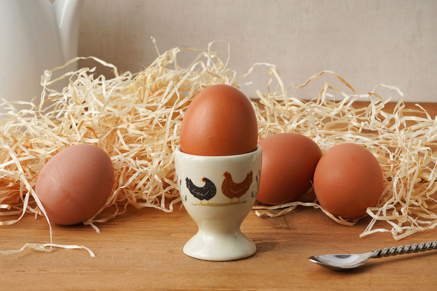 Bramble Farm Chicken Egg Cup In Gift Box
