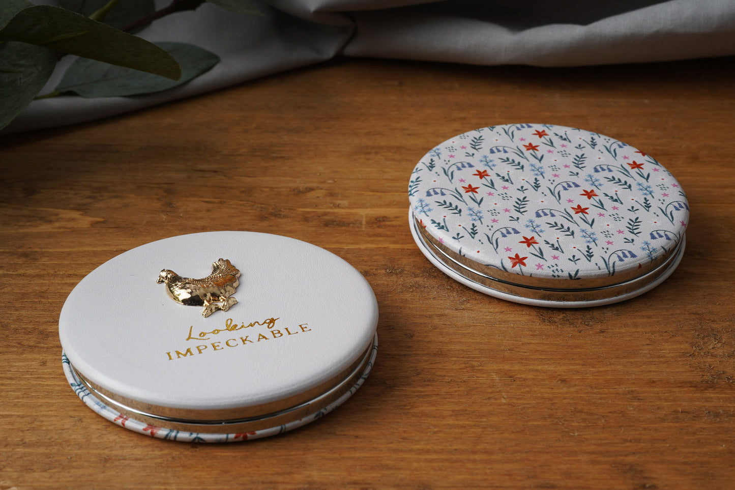 Bramble Farm Chicken Compact Mirror