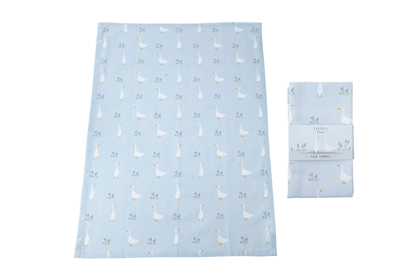 Bramble Farm Duck Illustrated Tea Towel