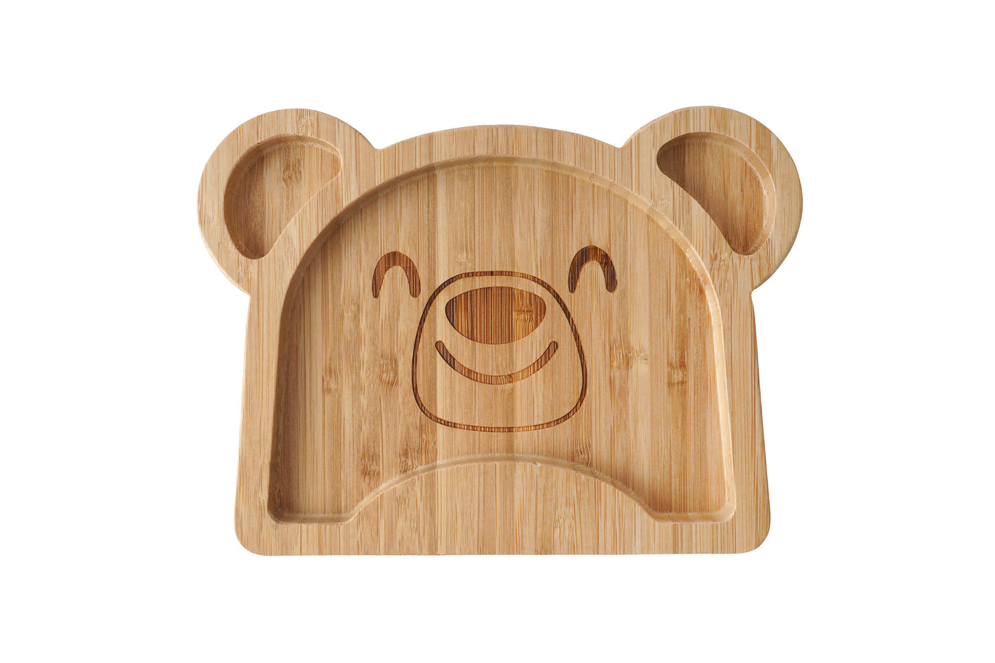 Personalised Bamboo Bear Baby Suction Bowl with Matching Spoon | Eco-Friendly, Non-Slip Feeding Set in Gift Box - Perfect Baby Shower Gift