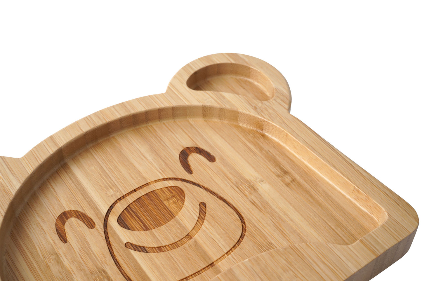 Personalised Bamboo Bear Baby Suction Bowl with Matching Spoon | Eco-Friendly, Non-Slip Feeding Set in Gift Box - Perfect Baby Shower Gift