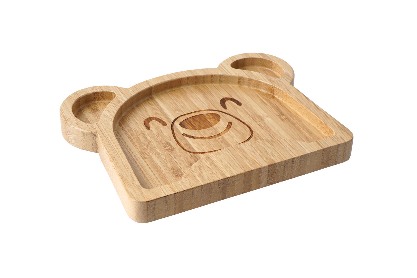 Personalised Bamboo Bear Baby Suction Bowl with Matching Spoon | Eco-Friendly, Non-Slip Feeding Set in Gift Box - Perfect Baby Shower Gift