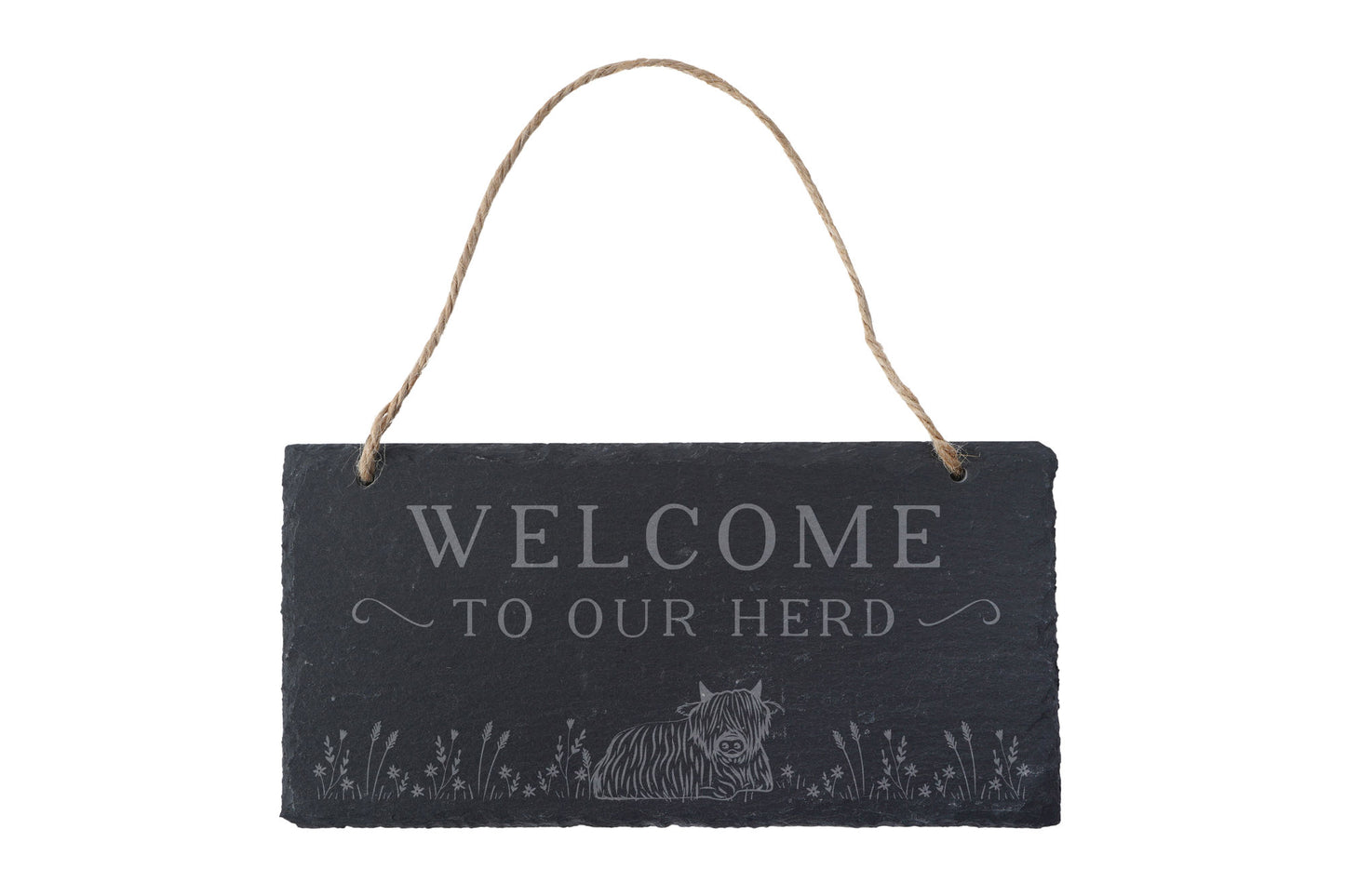Bramble Farm 'Welcome To...' Slate Hanging Sign