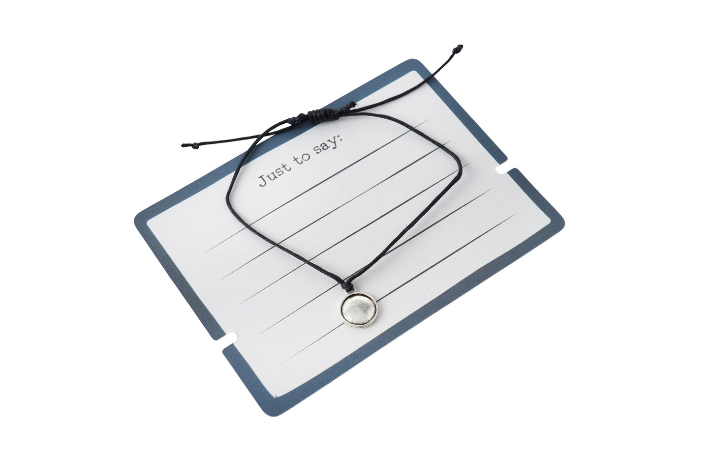 Just Smile 'True Friends are With You Through Every Phase' Wish Bracelet On Backing Card | Perfect Gift | Sentiment Gift