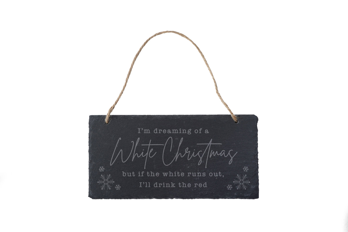 'I'm Dreaming Of...' Christmas Slate Hanging Sign
