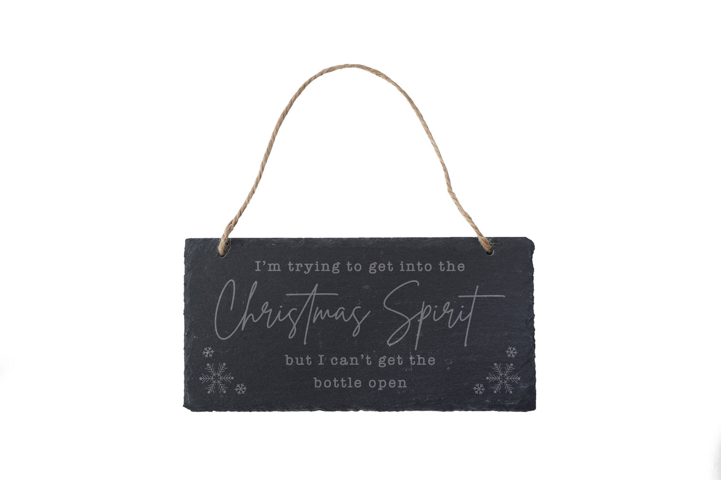 'I'm Trying To...' Christmas Slate Hanging Sign