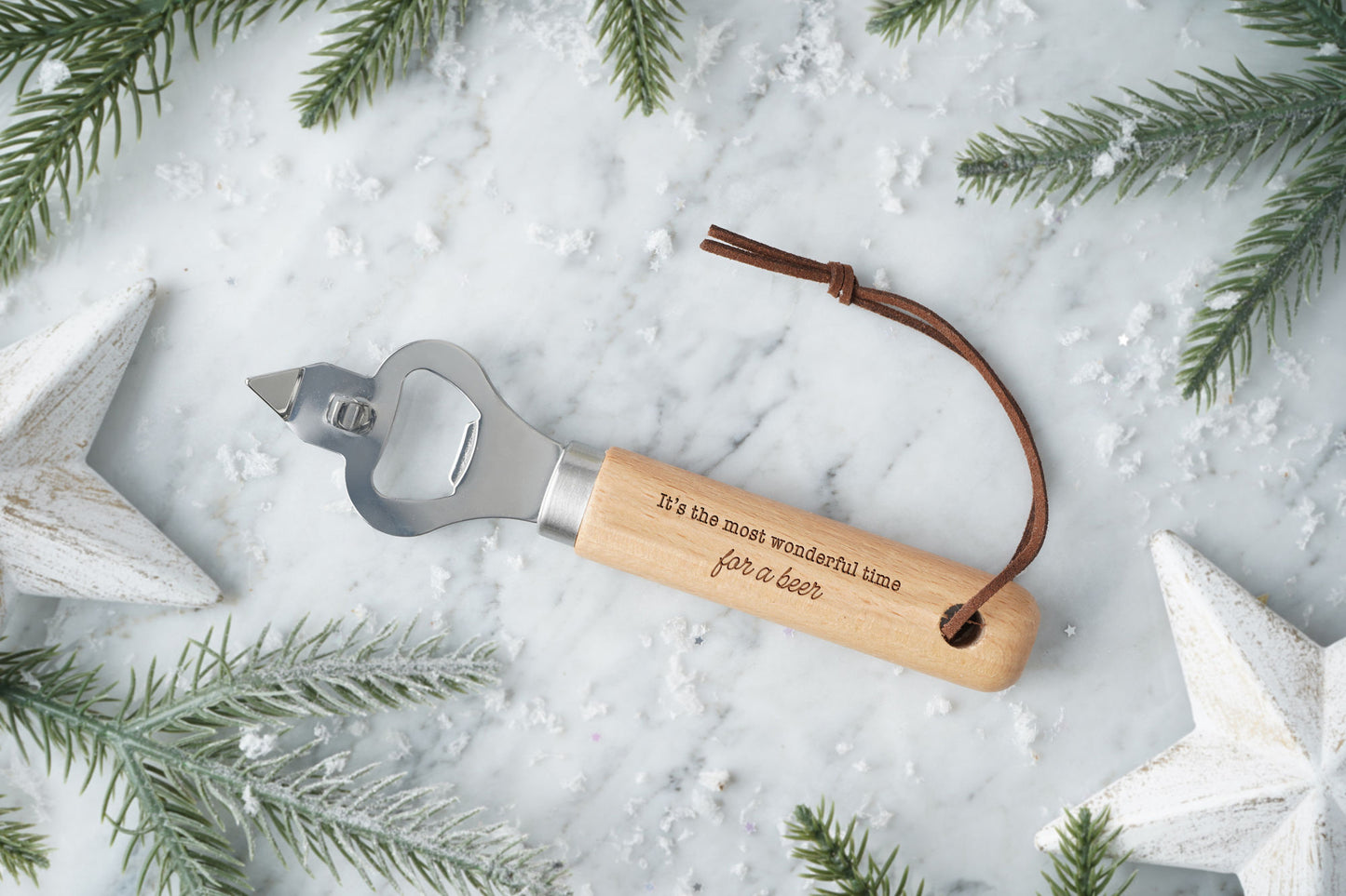 'It's The Most Wonderful...' Wooden Bottle Opener