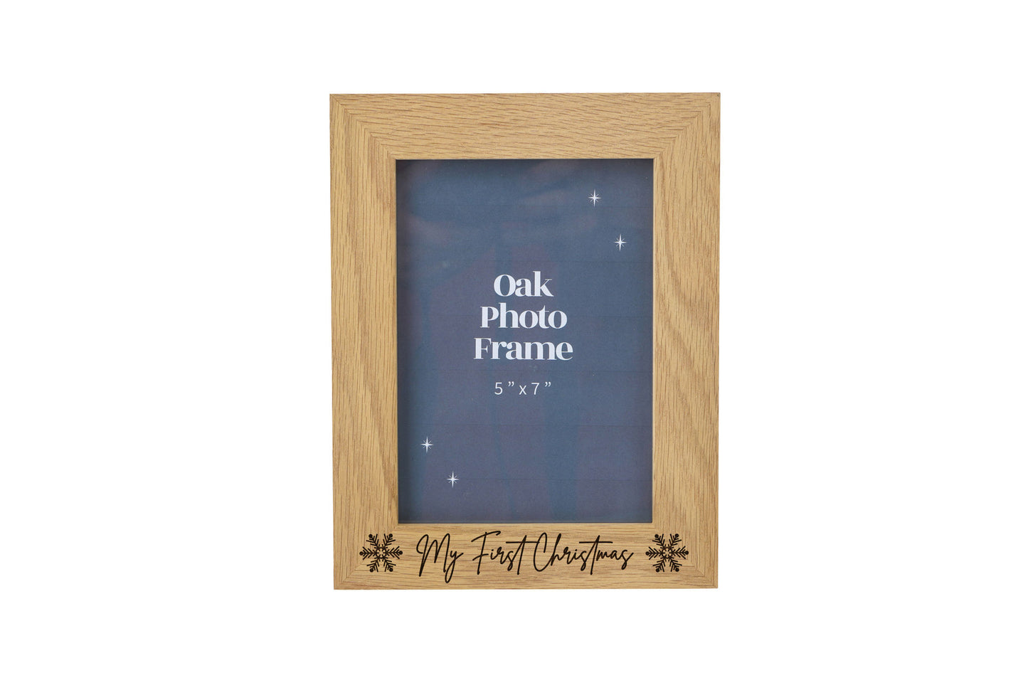 'My First Christmas' Oak Photo Frame