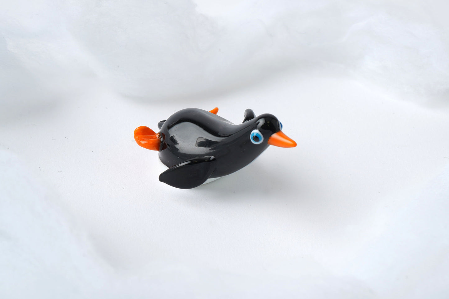 Glass Sliding Penguin • Animal • Gift Box • Gift For Home