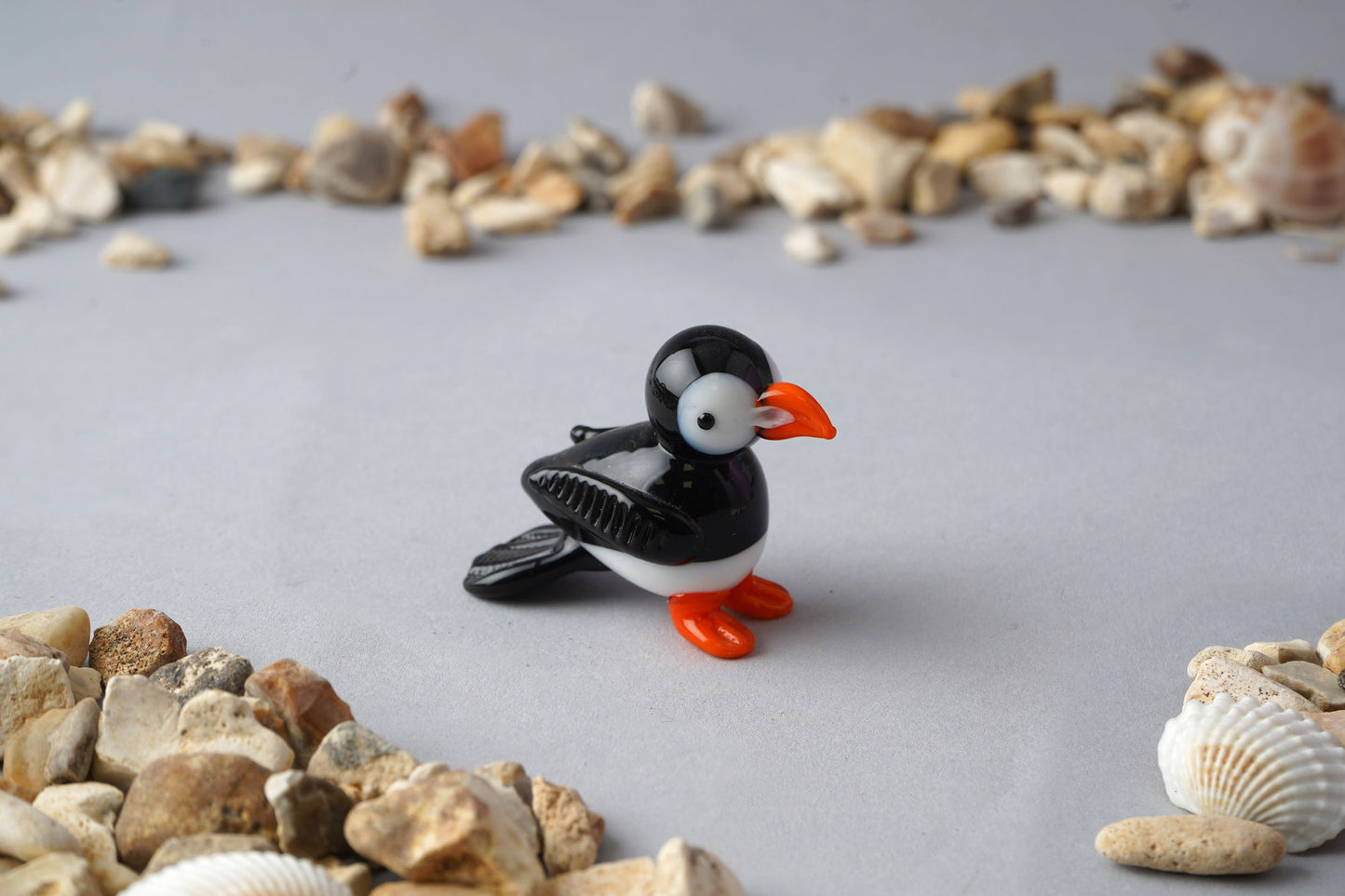 Glass Puffin Ornament In Gift Box • Decoration • Ornament • Collectable • Gift For Home • Home Decor