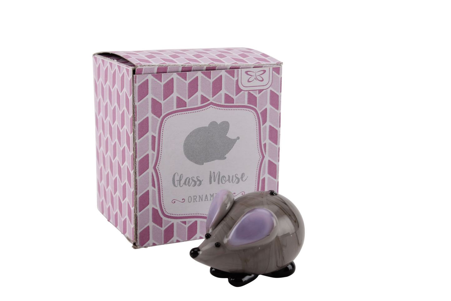 Set of 2 Assorted Glass Mice In Gift Box β’ Decoration β’ Ornament β’ Collectable β’ Gift For Home β’ Home Decor