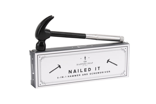 Dapper Chap Nail It 6 in 1 Hammer And Screwdriver | Gifts for Him | Men's Gifting | Home DIY | Gifts for Dad | Father's Day