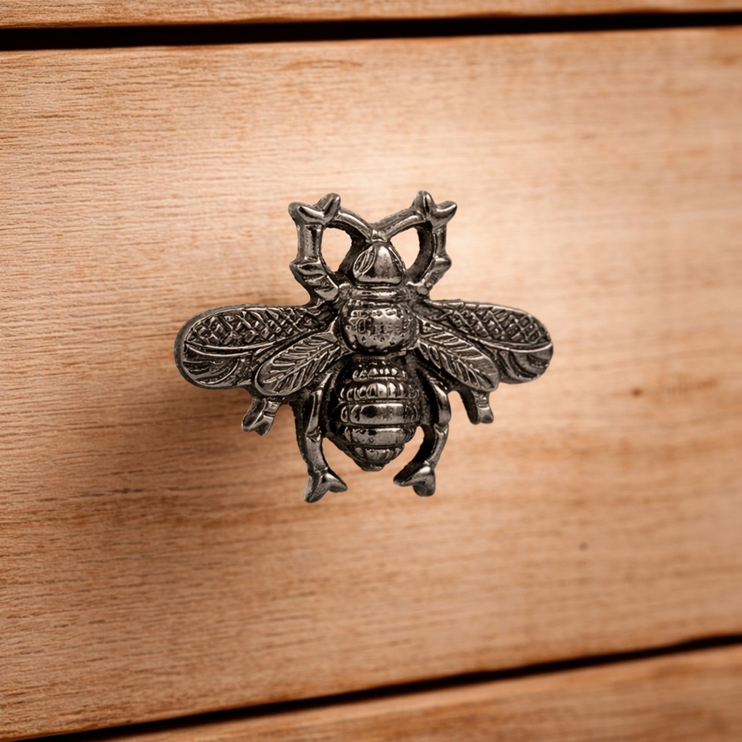 Gunmetal Bee Drawer Pulls | Set of 2, DIY Cabinet Knobs