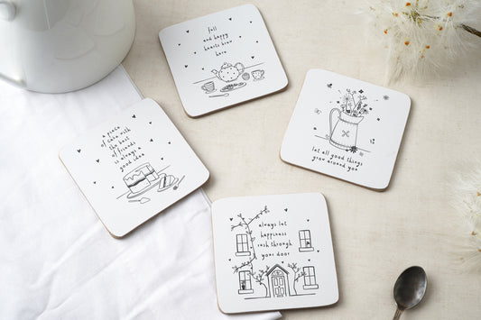 Send With Love Set of 4 Coasters