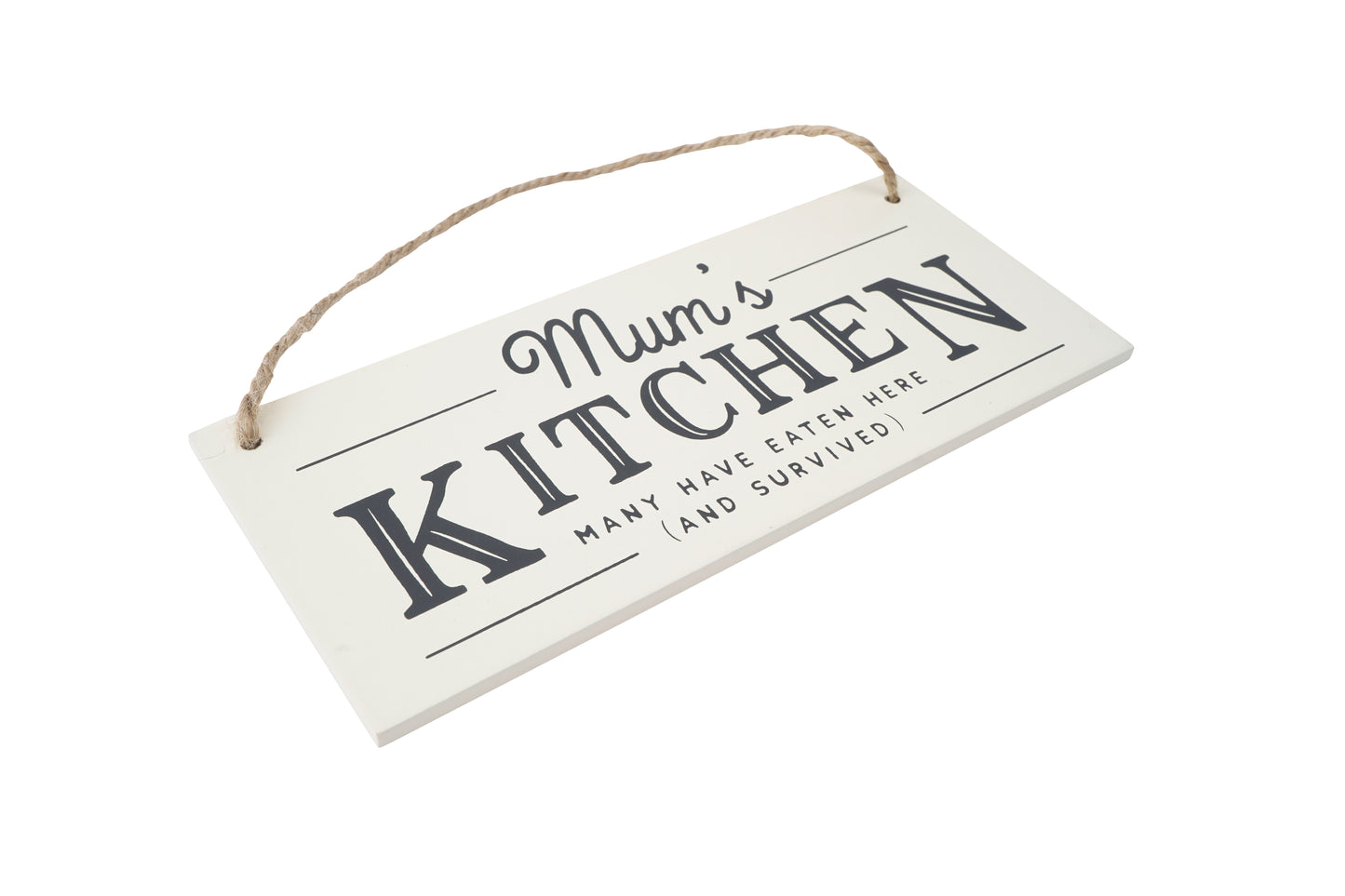 Loft 'Mum's Kitchen' Wooden Sign