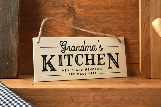 Loft 'Grandma's Kitchen' Wooden Sign