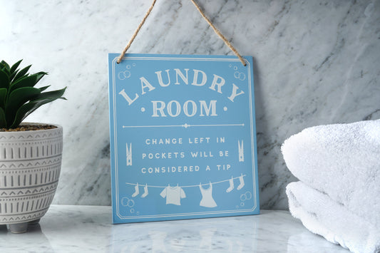 Loft 'Laundry Room' Hanging Sign