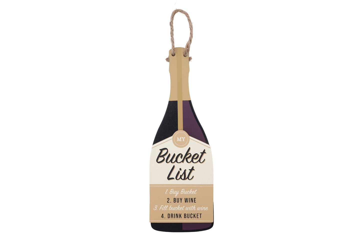 Loft 'My Bucket List - Wine' Hanging Sign