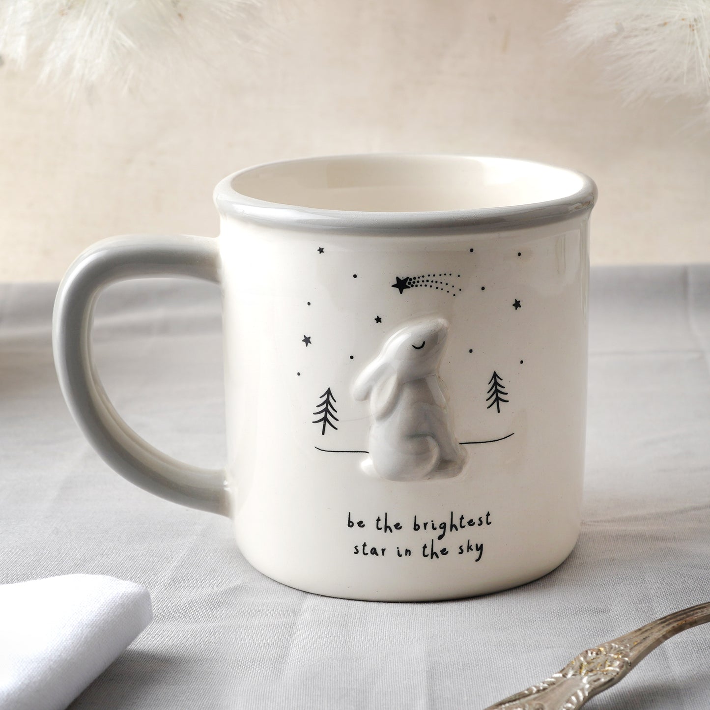 Send With Love Stargazing Hare Ceramic Mug