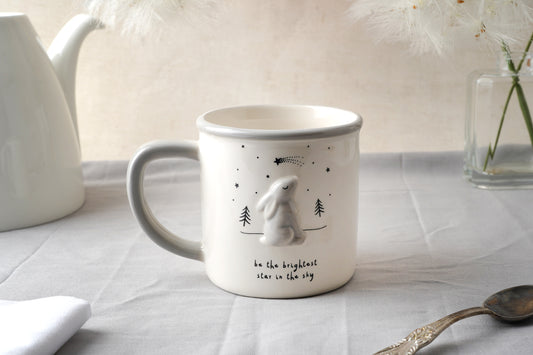 Send With Love Stargazing Hare Ceramic Mug