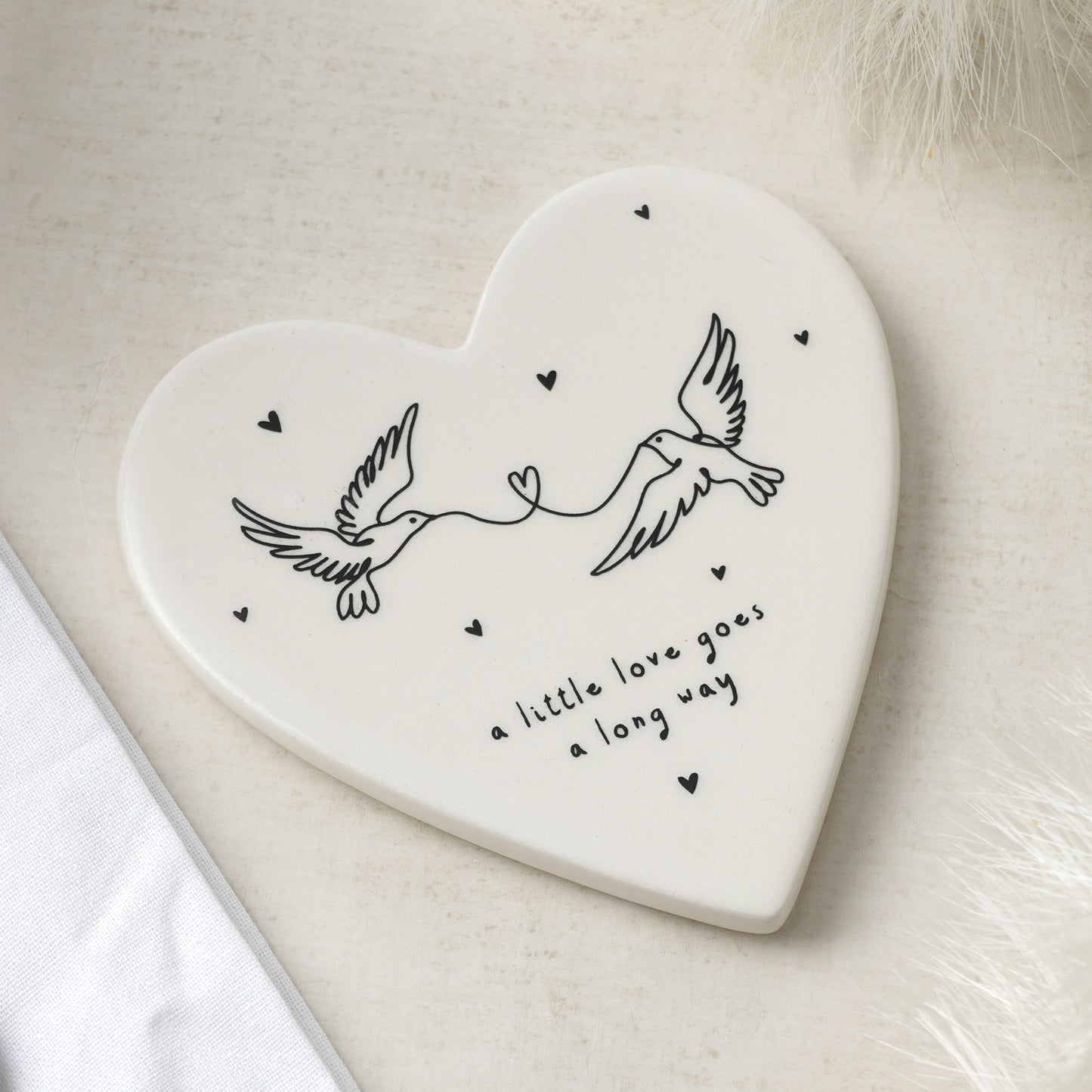 Send With Love 'A Little Love' Heart Coaster