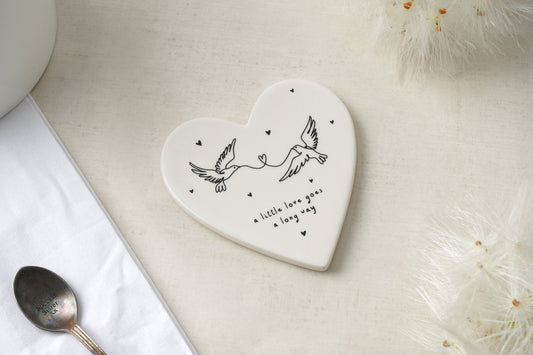 Send With Love 'A Little Love' Heart Coaster