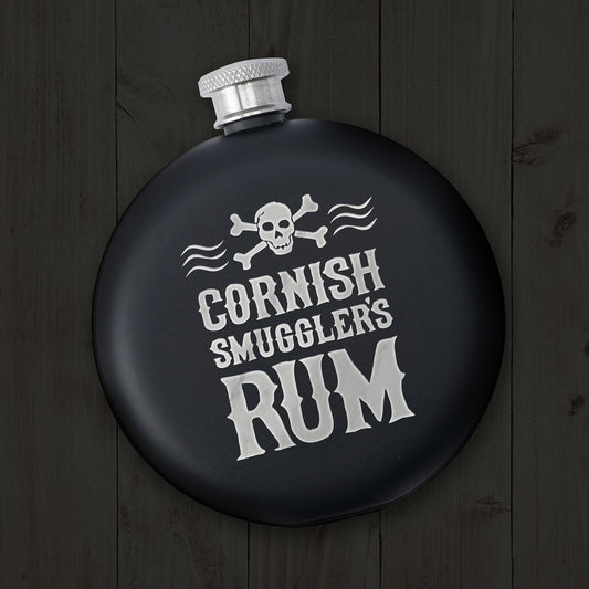 Cornish Smuggler's Rum 6oz Hip Flask