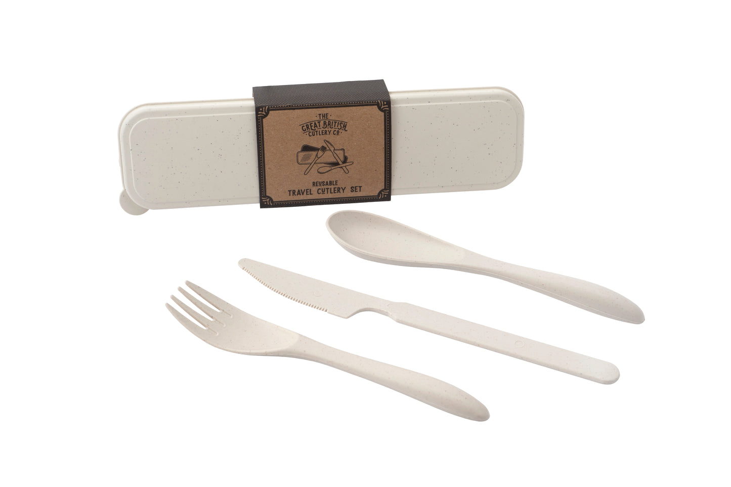 Loft Cream Wheat Travel Cutlery Set