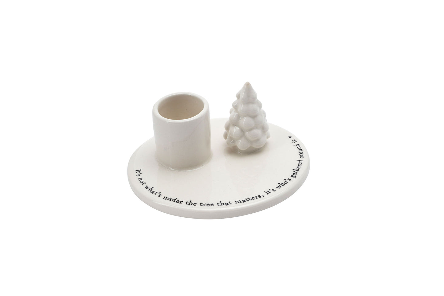 Winter Wishes 'Under The Tree' Candlestick Holder