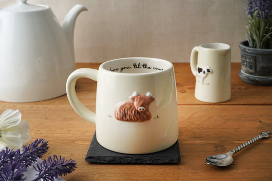 Bramble Farm Highland Cow Stoneware Mug