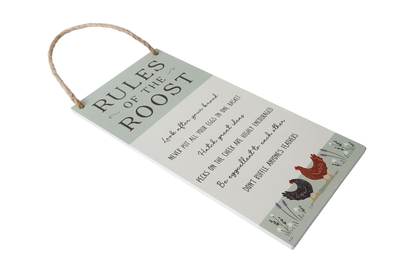 Bramble Farm 'Rules Of The Roost' Kitchen Sign