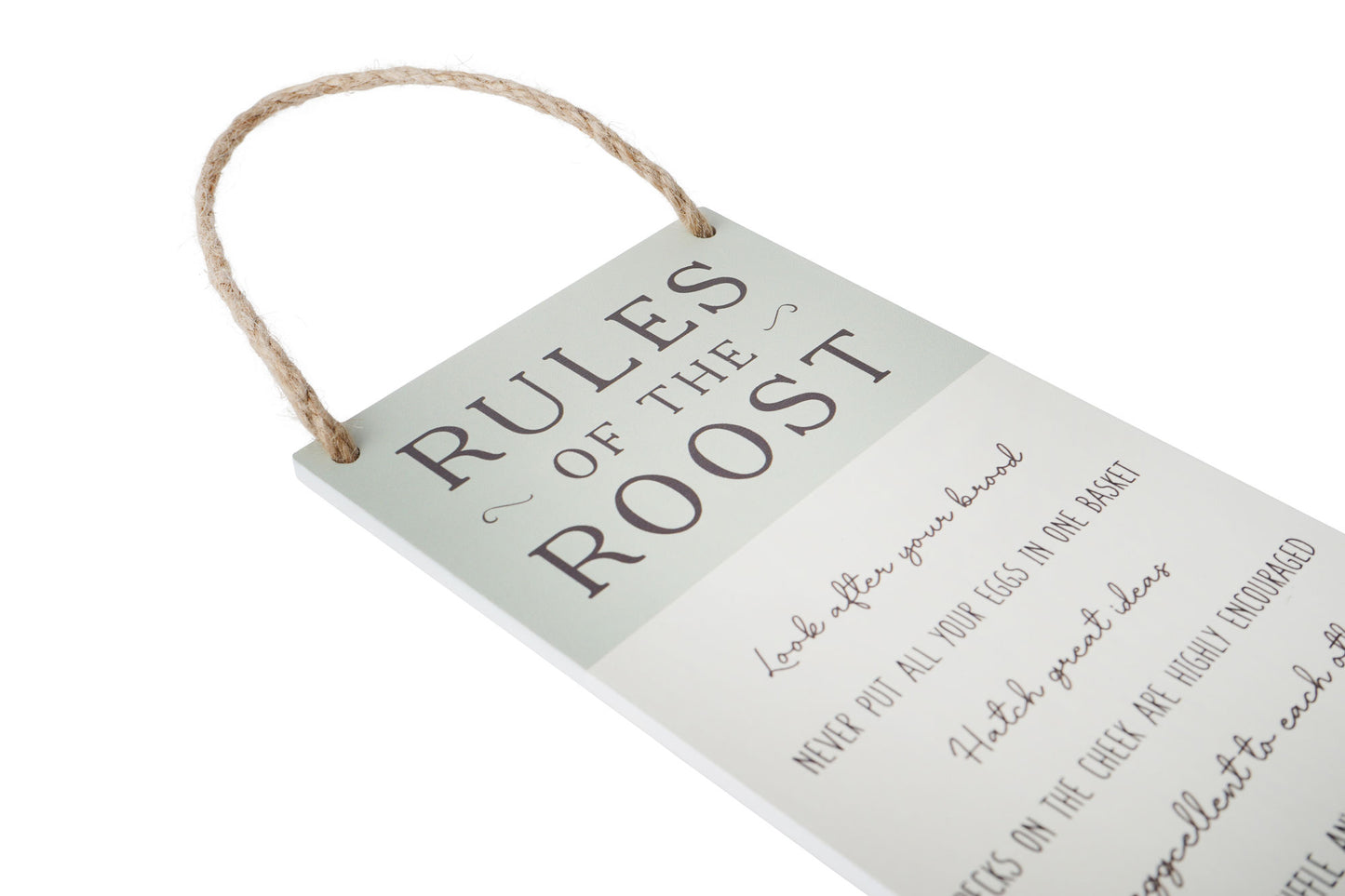 Bramble Farm 'Rules Of The Roost' Kitchen Sign