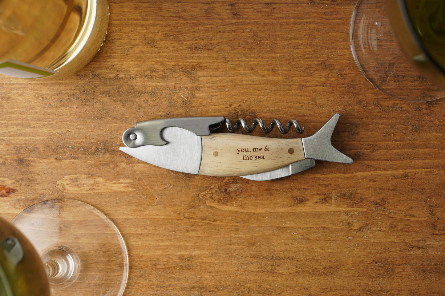 'You, Me & The Sea' Fish Bottle Opener