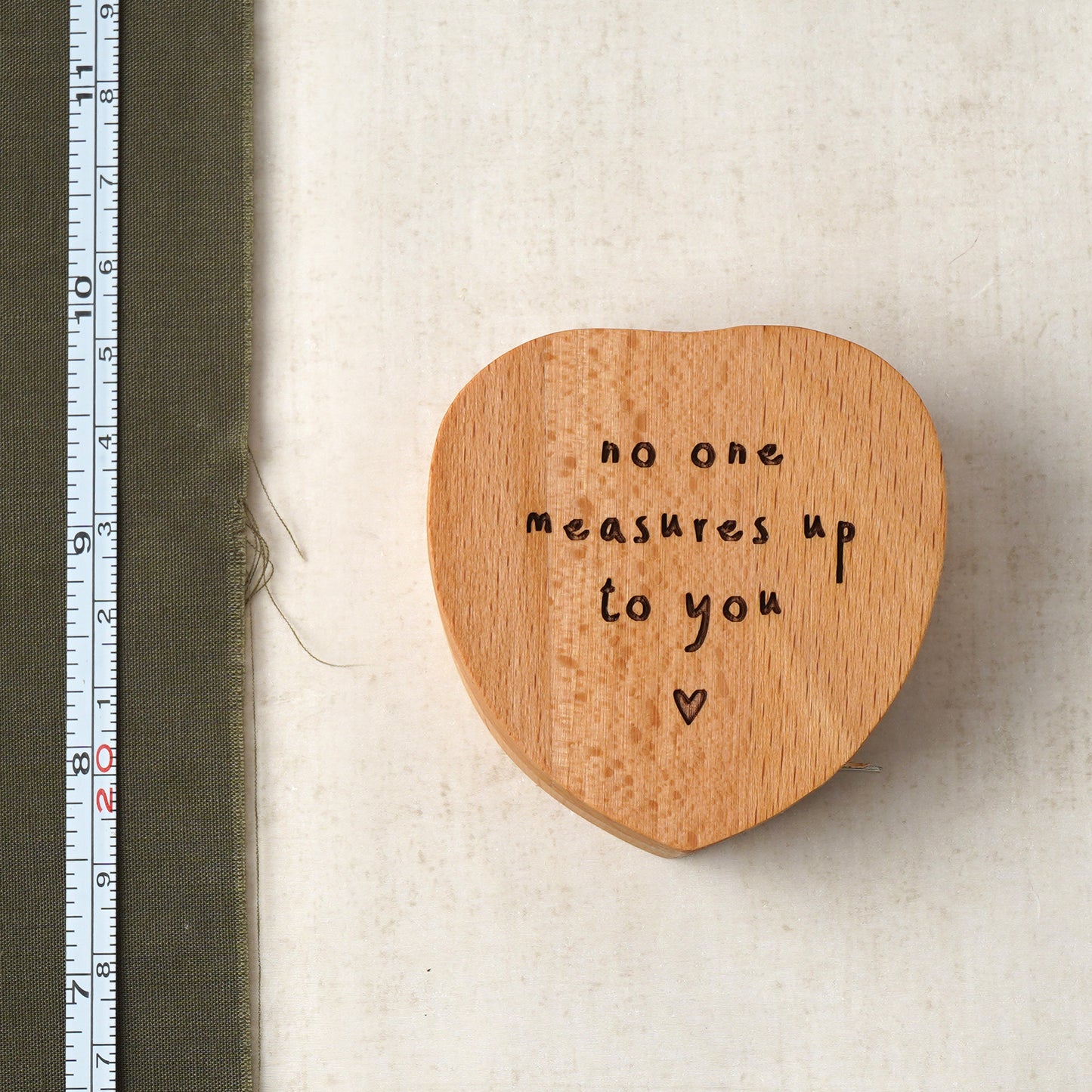 Send With Love 'No One...' Heart Tape Measure