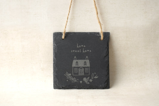 'Home Sweet Home' Square Slate Hanger