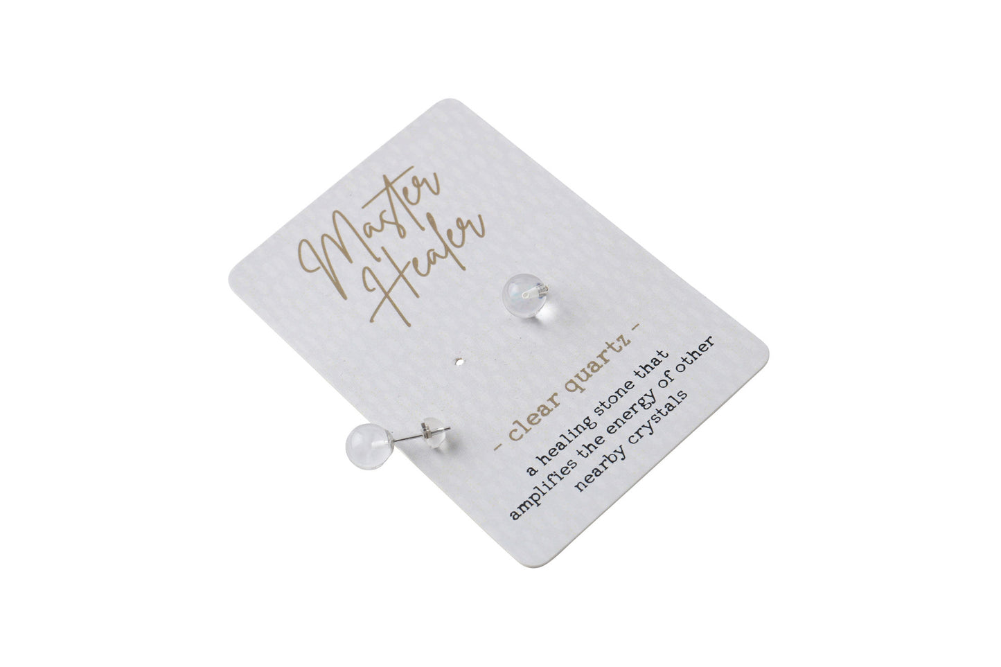 Just Smile Clear Quartz Earrings