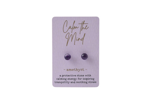 Just Smile Amethyst Earrings