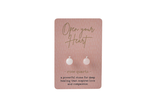 Just Smile Rose Quartz Earrings