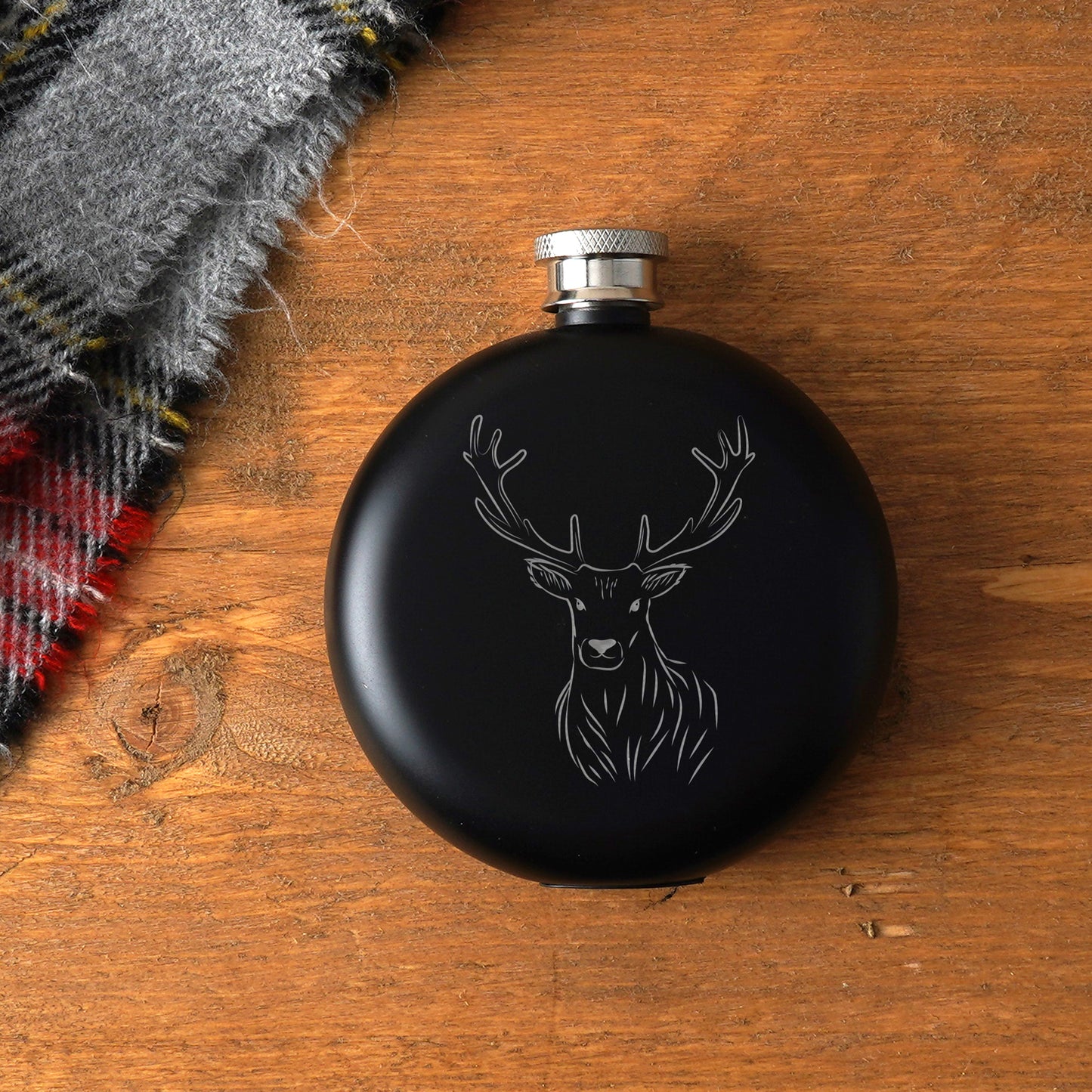 The Highlands Stag Hip Flask