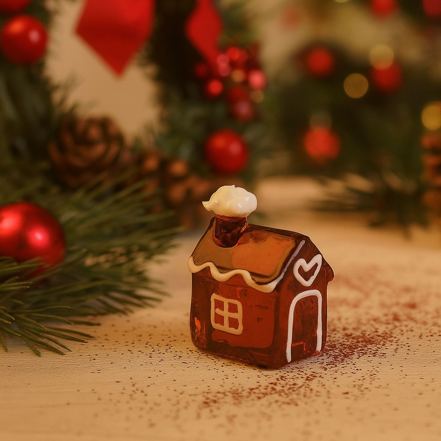 Glass Gingerbread House • Gift Box • Decoration • Ornament • Collectable • Gift For Home • Christmas Decoration
