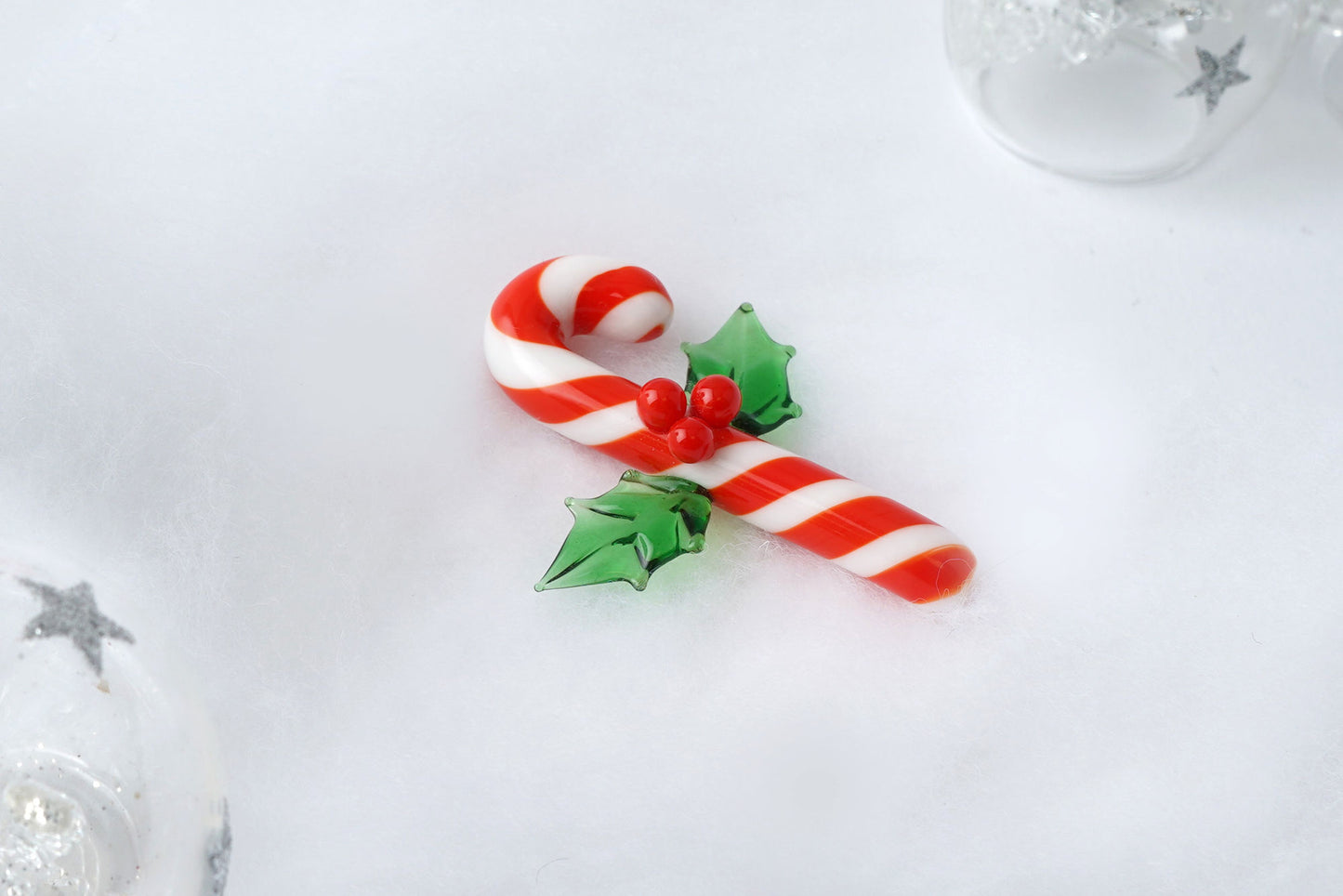 Artisan Glass Candy Cane In Gift Box | Collectable | Glass Ornament | Homeware | Home Decor | Christmas Decoration