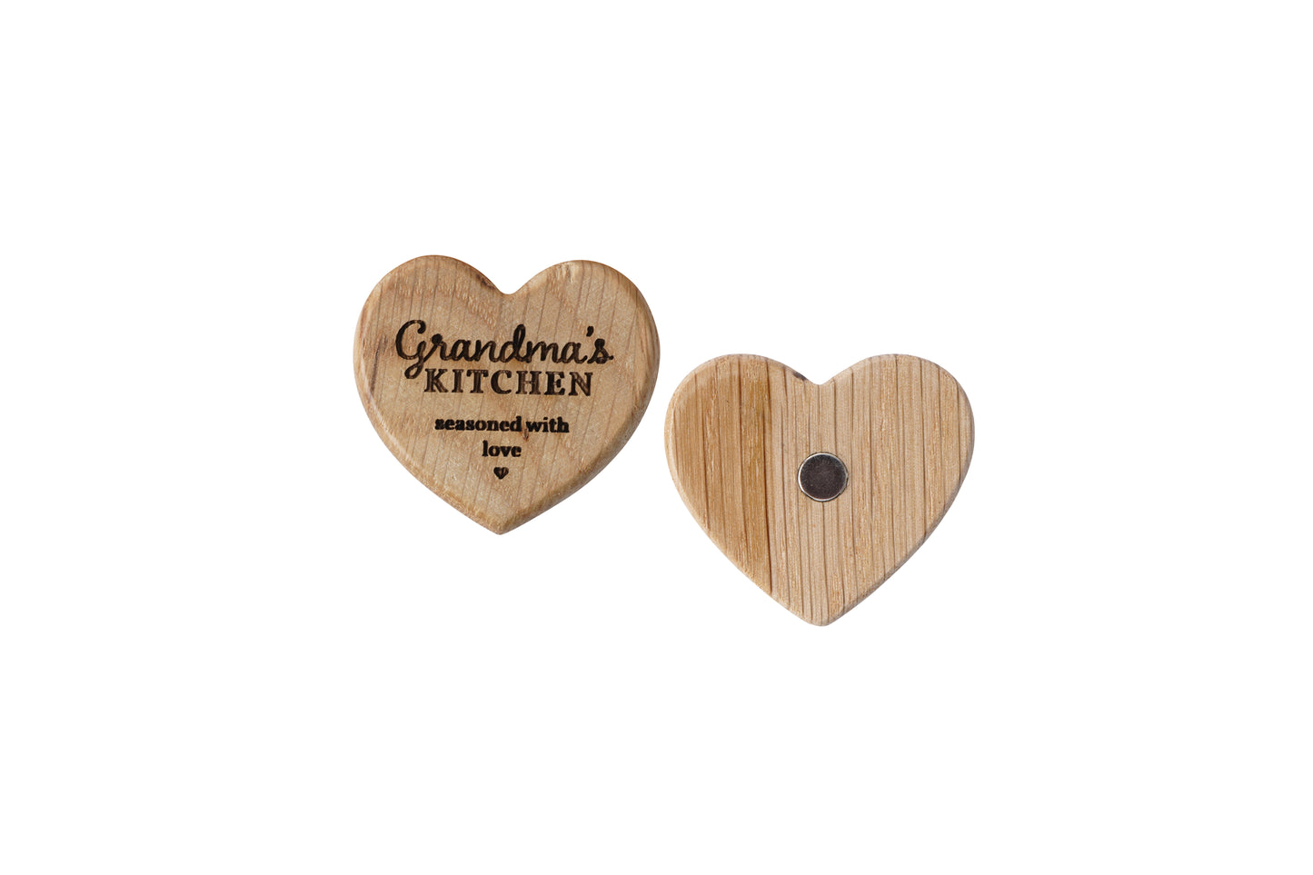 Loft 'Grandma's Kitchen' Oak Heart Magnet