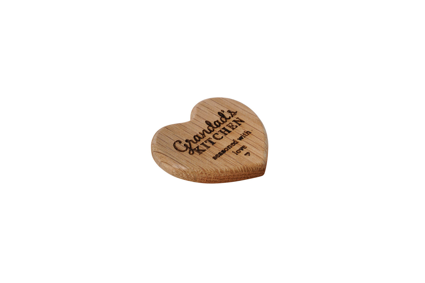 Loft 'Grandad's Kitchen' Oak Heart Magnet