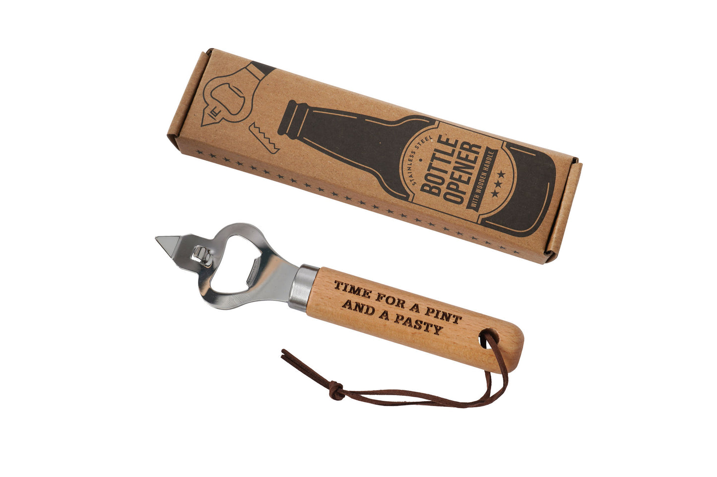 Cornish Gifts 'Time For A...' Wooden Bottle Opener