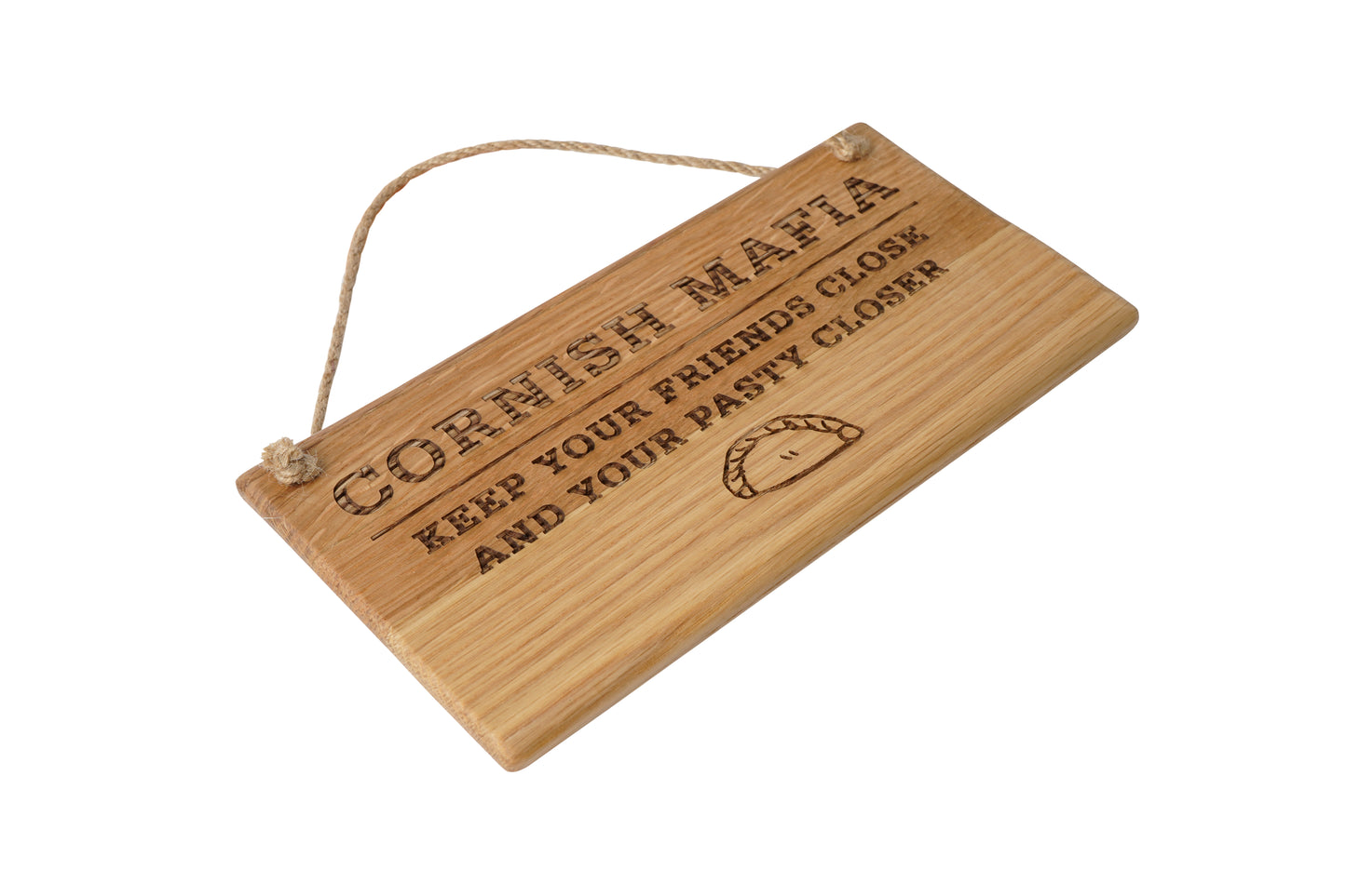 Cornish Gifts 'Cornish Mafia' Oak Hanging Sign