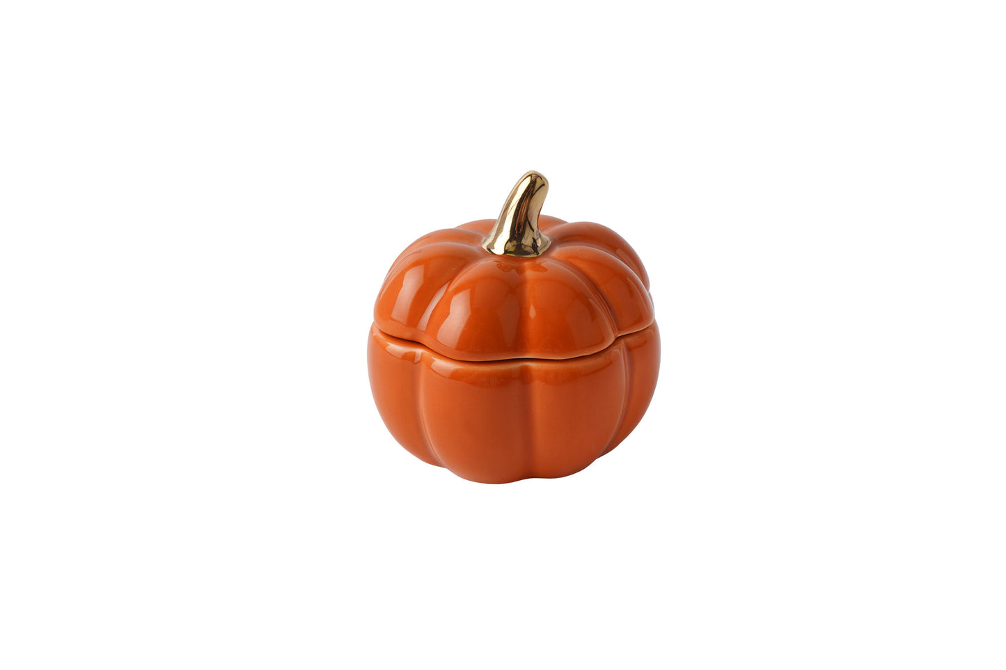 Snuggle Season Orange Pumpkin Ceramic Tealight