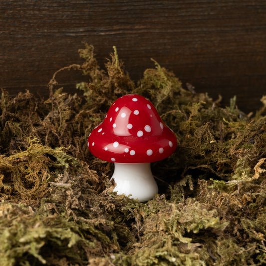 Artisan Glass Toadstool