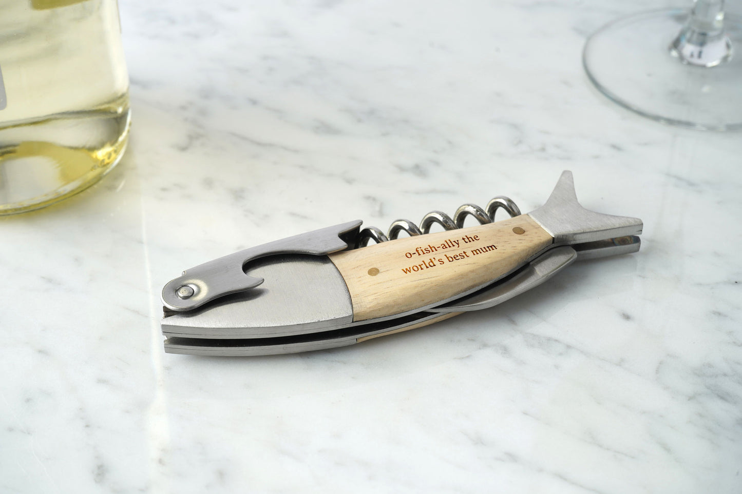 Loft 'World's Best Mum' Fish Bottle Opener