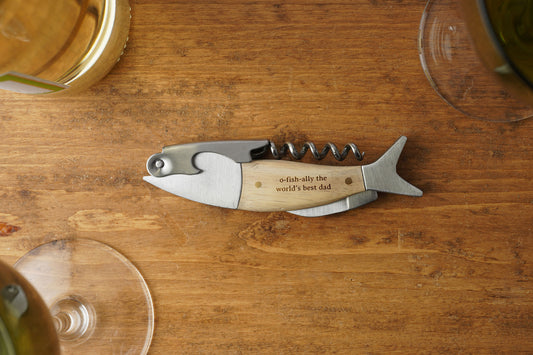 Loft 'World's Best Dad' Fish Bottle Opener